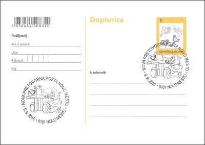 NOVA PRETOVORNA POŠTA 8101 NOVO MESTO